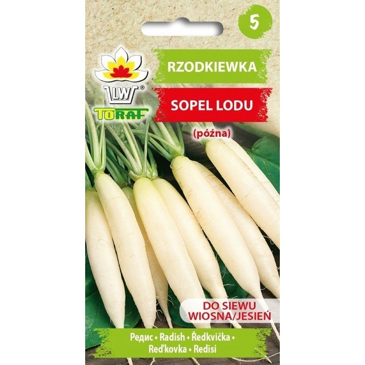 Seminte de ridichi Icicle, Toraf, 10g