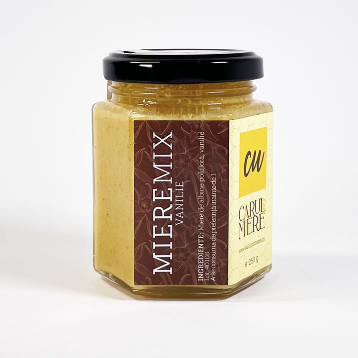Carul cu Miere MiereMix, Méz vaníliával 250g,