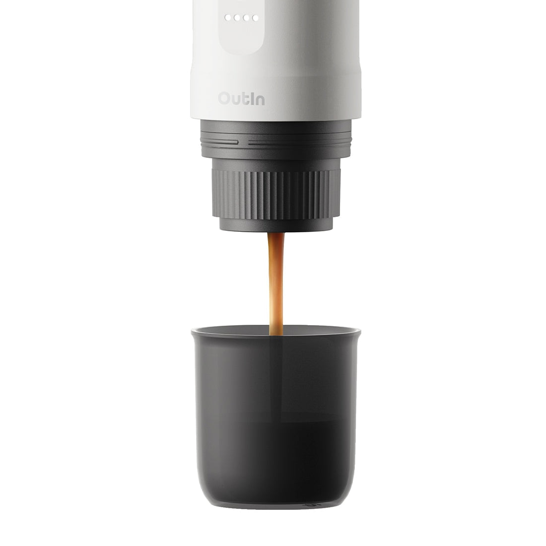 Espressor portabil Outin Nano, 20 bar, 7500 mAh, alb