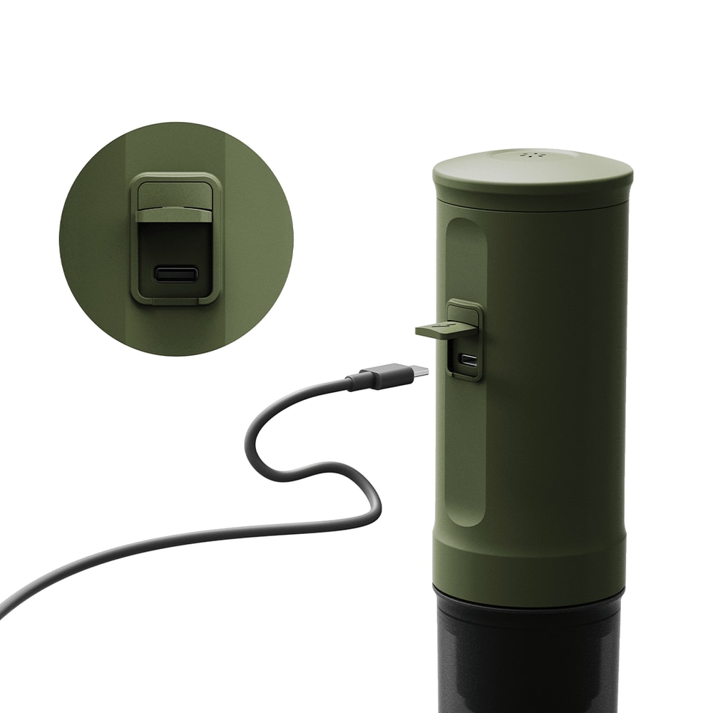 Espressor portabil Outin Nano, 20 bar, 7500 mAh, verde