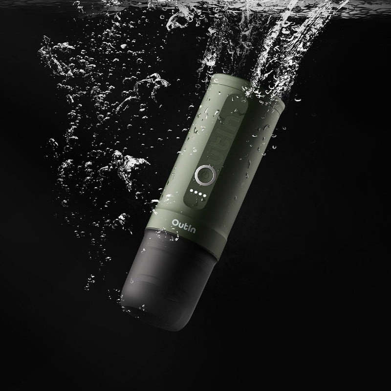Espressor portabil Outin Nano, 20 bar, 7500 mAh, verde