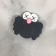 Popsocket pentru telefon sau tableta, 1.9 x 2 x 0.25 inch, model pasare, Negru