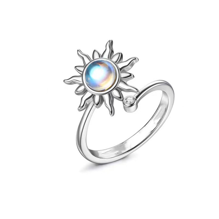 Меден пръстен, слънчоглед, лунен камък, 18.5см