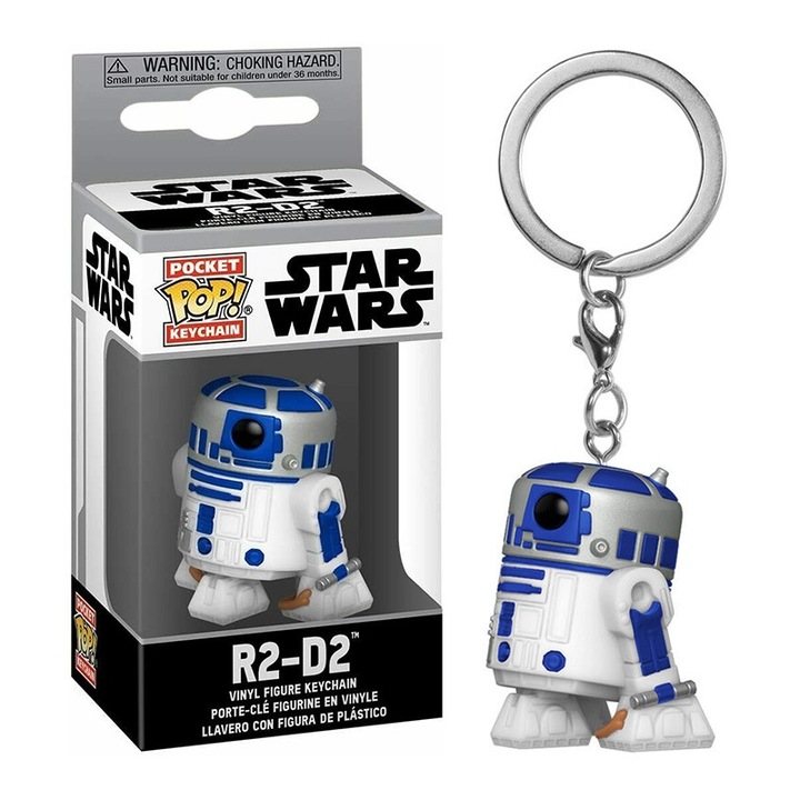 Ключодържател с фигурка Funko Pocket Pop Star Wars, R2-D2, 4 cm