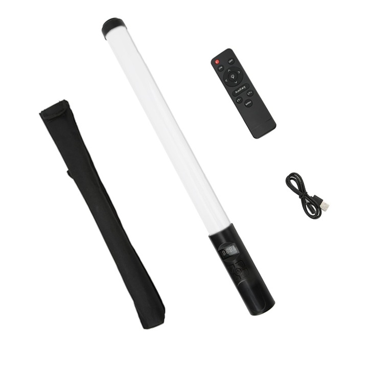 Led lámpa RGB fénnyel, JESWO®, kézi, 4000mAh, 13 mód, 5800LUX