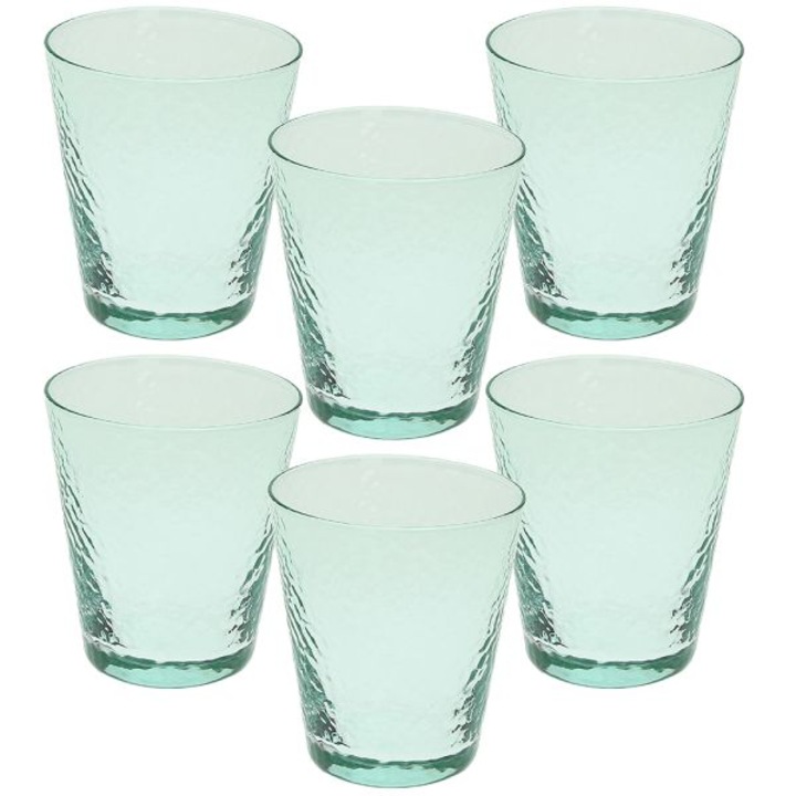 Tognana vizespohár készlet, Verde Alice, 330 ml, Üveg, zöld, 6 db