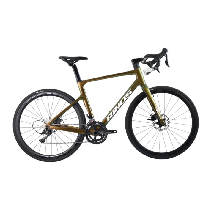 Шосеен велосипед RINOS Carbon Odin1.0, Shimano R3000, 56 см, Златист
