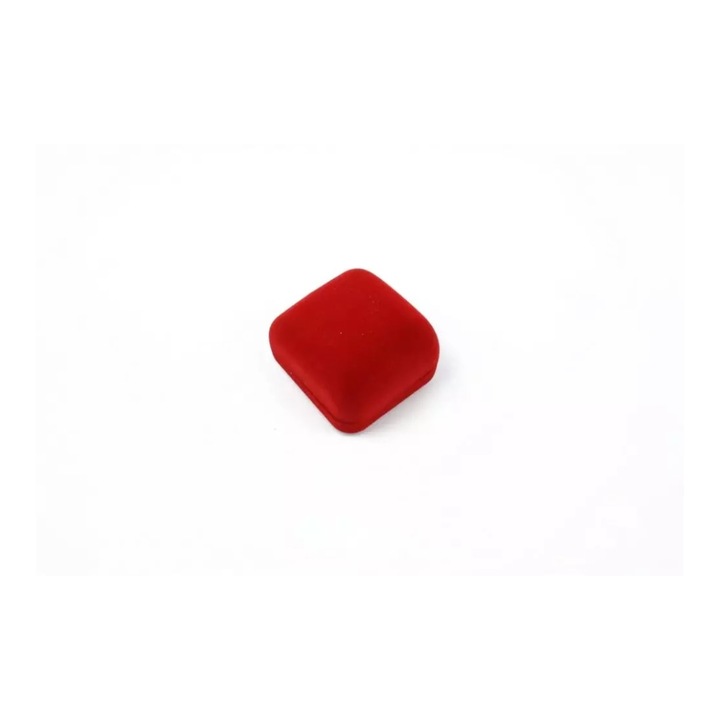 Подаръчна кутия, червена, от кадифе, 3x 5x5.5см