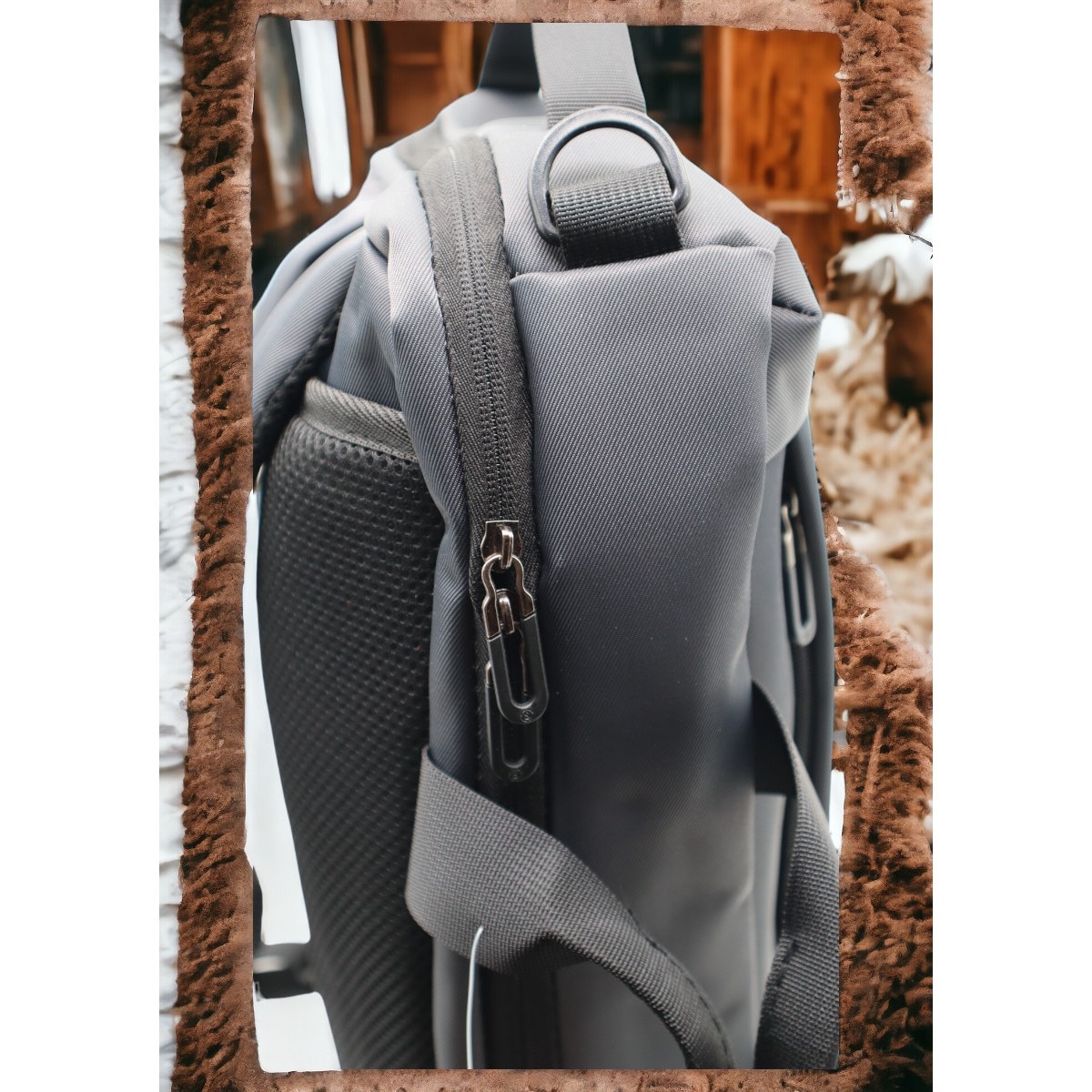 Rucsac laptop, multifunctional 1618, 42x28x17cm, gri