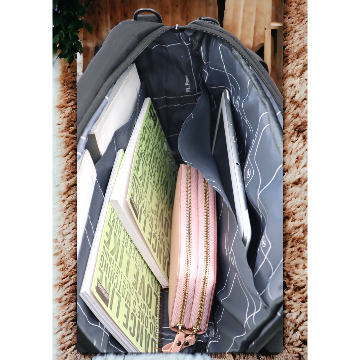 Rucsac laptop, multifunctional 1618, 42x28x17cm, gri