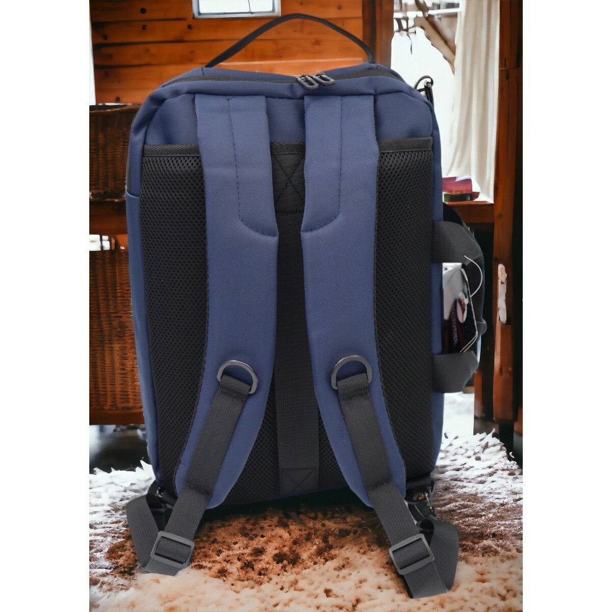 Rucsac laptop, multifunctional 1618, 42x28x17cm, bleumarin