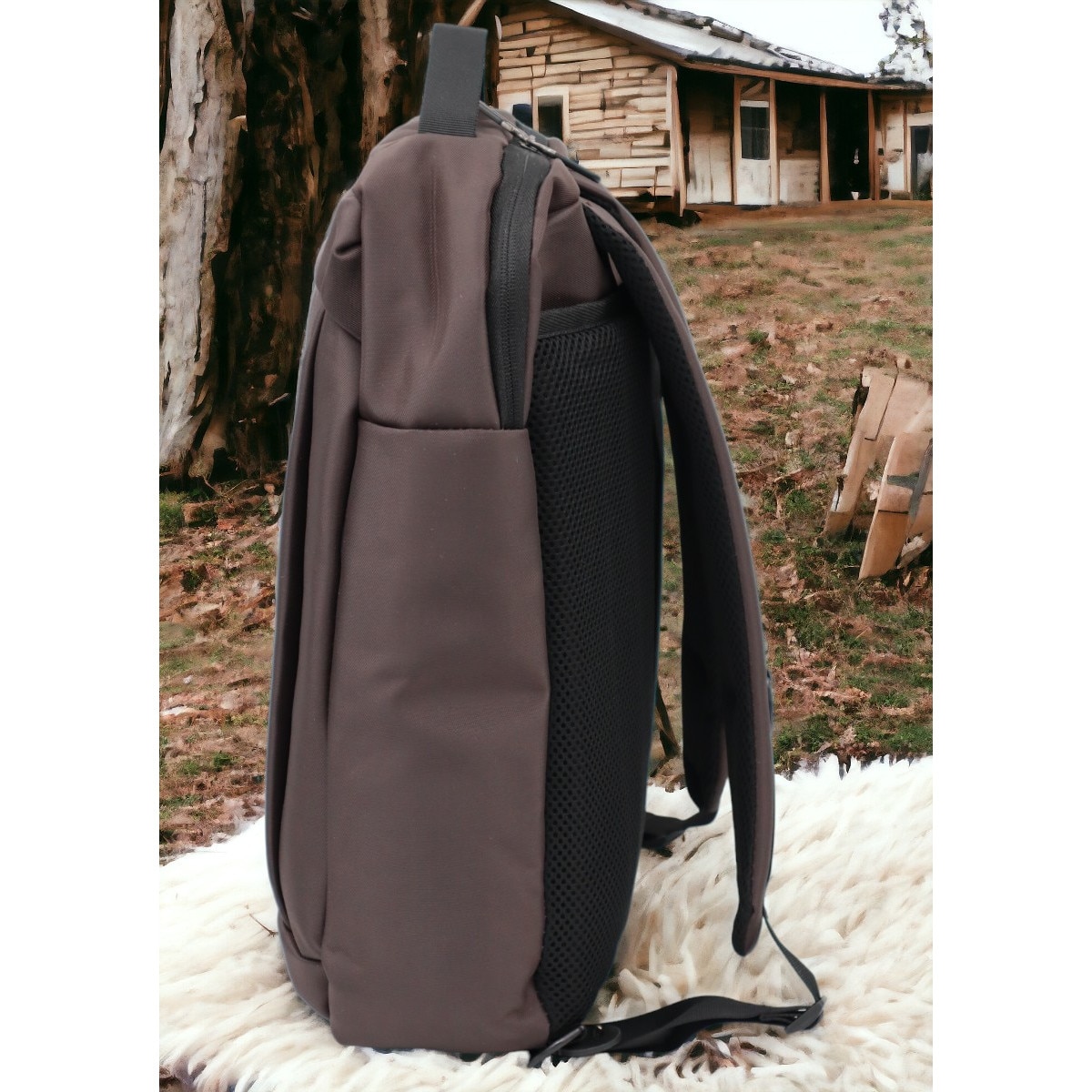 Rucsac laptop, multifunctional 1618, 42x28x17cm, maro