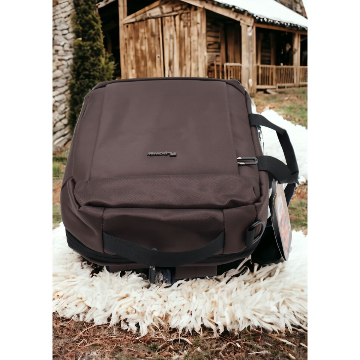 Rucsac laptop, multifunctional 1618, 42x28x17cm, maro