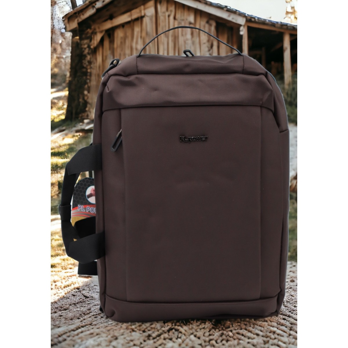 Rucsac laptop, multifunctional 1618, 42x28x17cm, maro