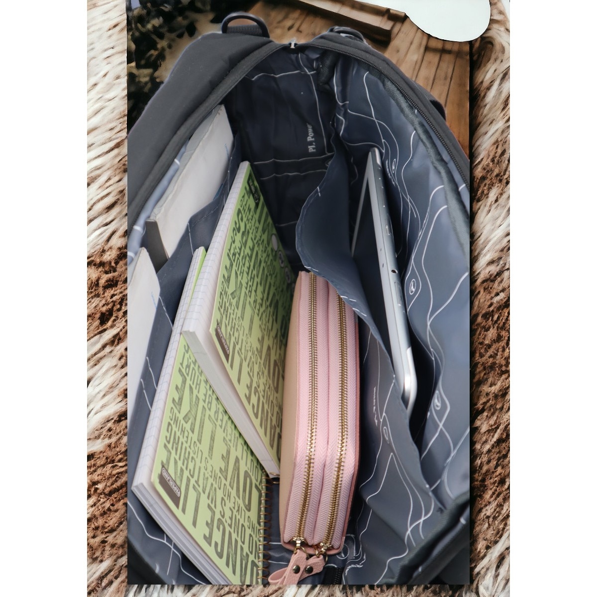Rucsac laptop, multifunctional 1618, 42x28x17cm, maro