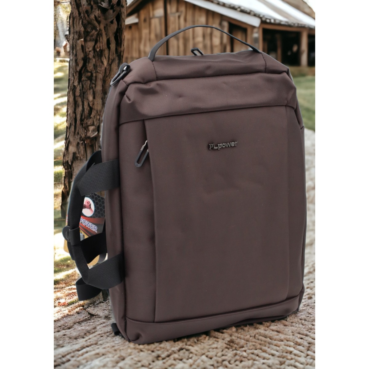 Rucsac laptop, multifunctional 1618, 42x28x17cm, maro