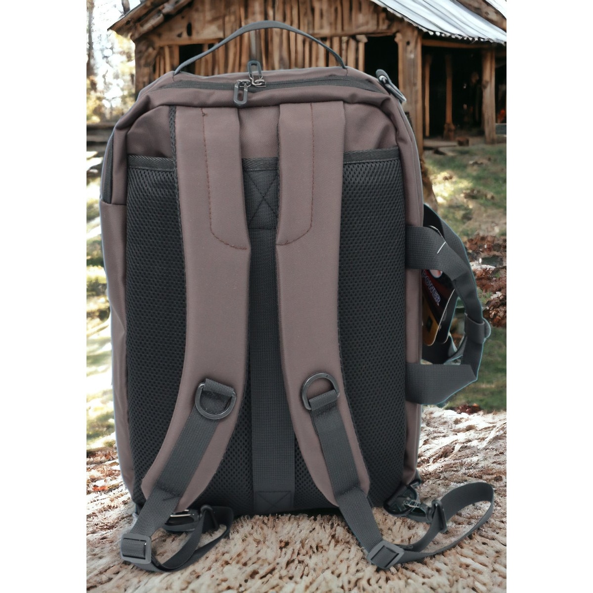 Rucsac laptop, multifunctional 1618, 42x28x17cm, maro
