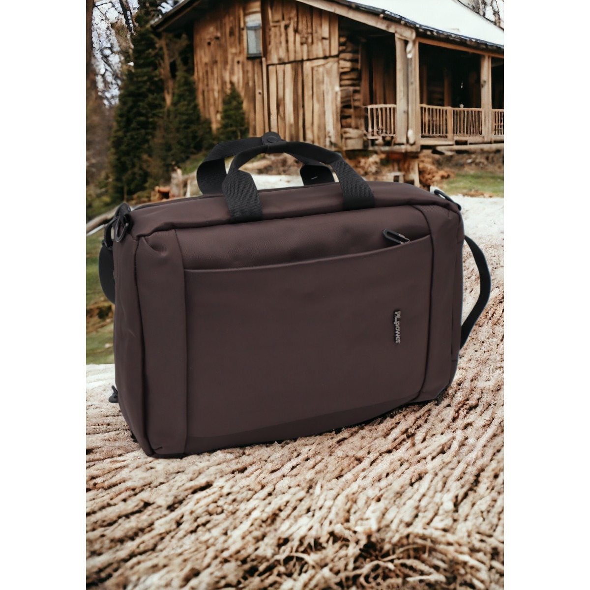 Rucsac laptop, multifunctional 1618, 42x28x17cm, maro