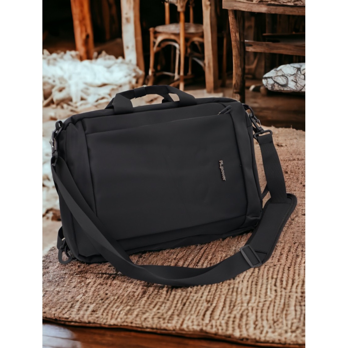 Rucsac laptop, multifunctional 1618, 42x28x17cm, negru