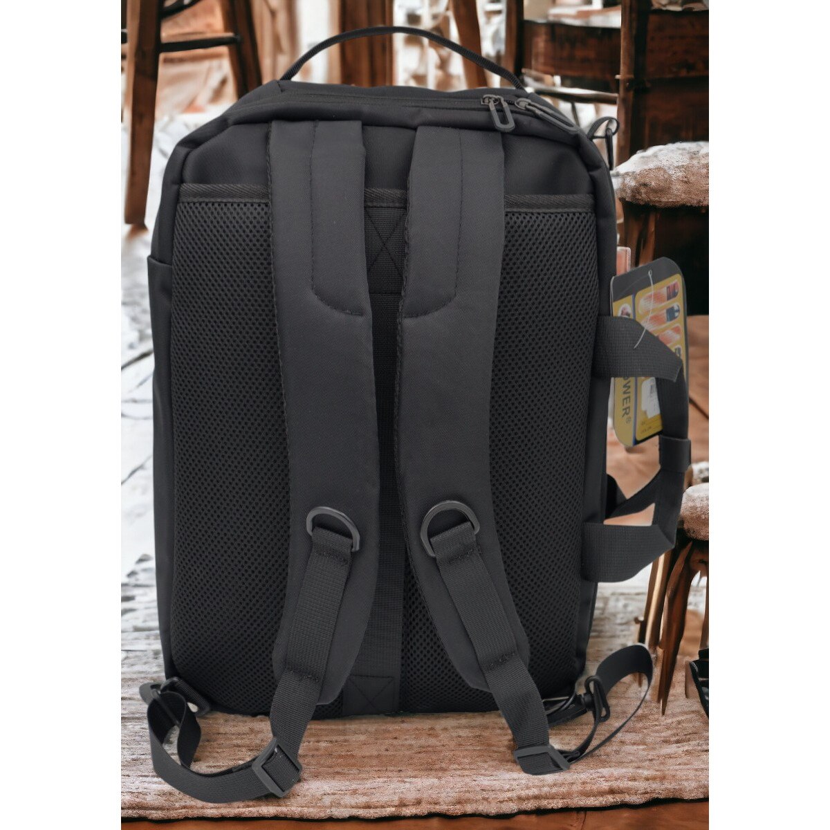 Rucsac laptop, multifunctional 1618, 42x28x17cm, negru