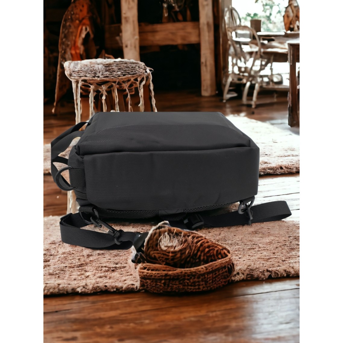 Rucsac laptop, multifunctional 1618, 42x28x17cm, negru