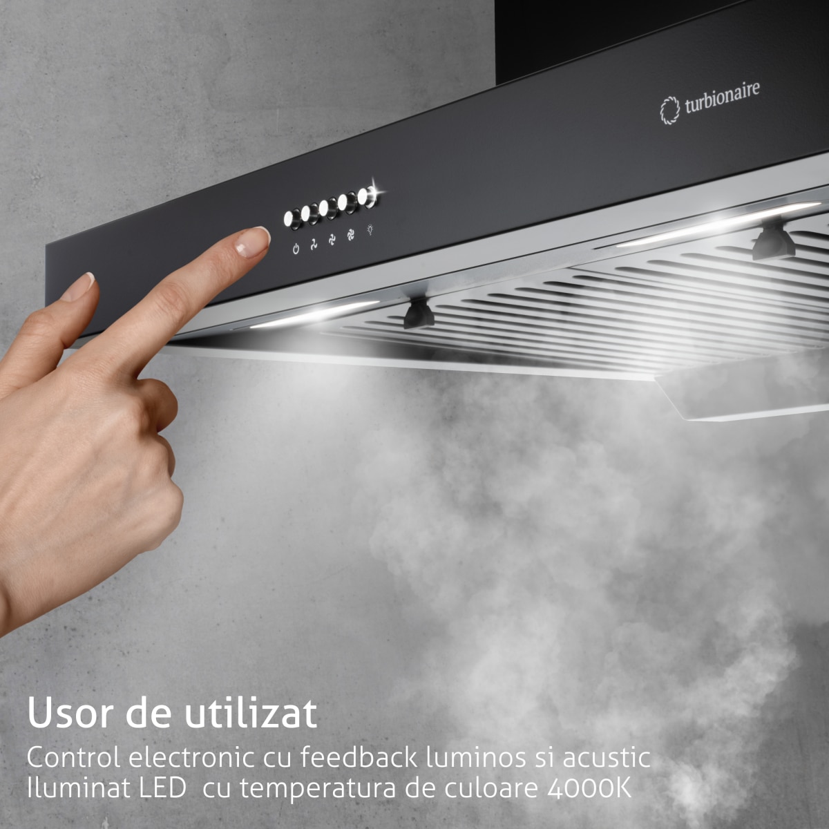 Hota incorporabila decorativa Turbionaire THC60WPB, Putere de