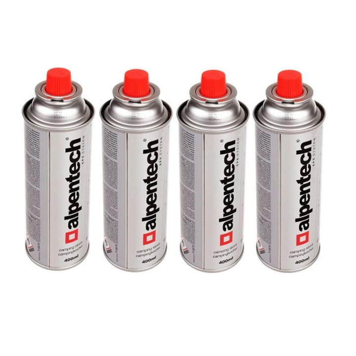 4 db gáztartalékos készlet 400 ml-es Apentech kompatibilis kempingtűzhelyek, DAO kézi égők