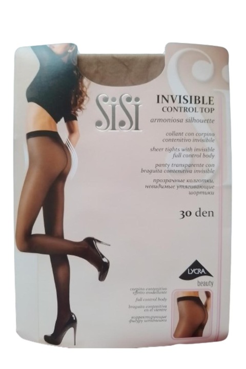 Dres Sisi, Modelator, Lycra 30 den, Daino (Natural), Tutto nudo