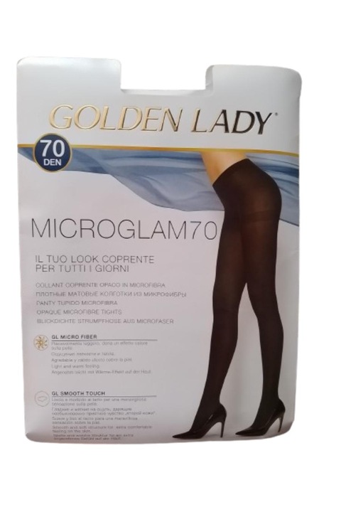 Dres Golden Lady, Microfibra 70 den, Maro acaju