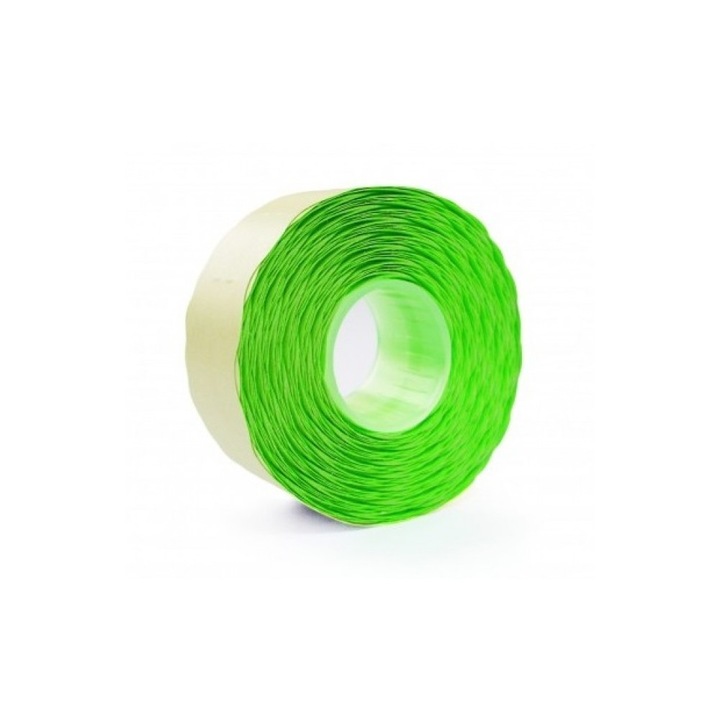 Etichete autoadezive pentru marcatoare, 26 x 16 mm, 1000 bucati/rola, verde fluorescent