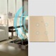 Intrerupator smart touch, WiFi, Sticla securizata, iUni 4G, 10A, Control vocal, Smart Life / Tuya, LED, Gold