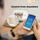 Intrerupator smart touch, WiFi, Sticla securizata, iUni 4G, 10A, Control vocal, Smart Life / Tuya, LED, Gold