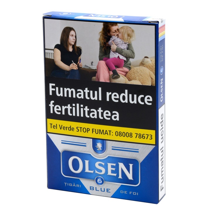 Tigari de foi, Olsen, Blue, 6 buc