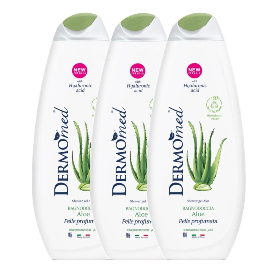 Gel de dus dermomed aloe vera 3 x 650 ml emag ro