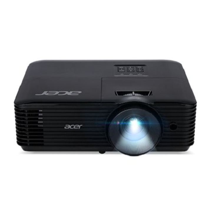 Видео проектор Acer X1228Hn, 1024 x 768 пиксела, 4:3, 4800 lm, DLP, 6000 ч, Wi-Fi, черен