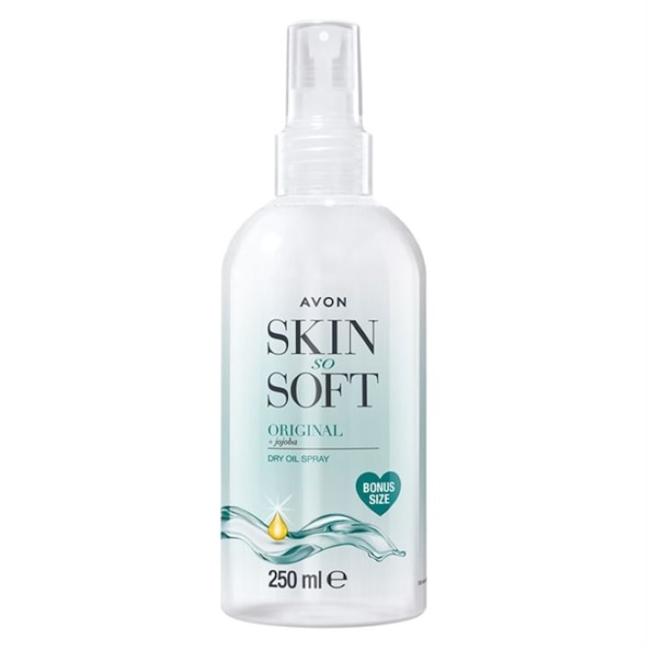 Avon Skin So Soft масло за тяло с масло от жожоба, За нормална кожа - БОНУС размер, 250 мл