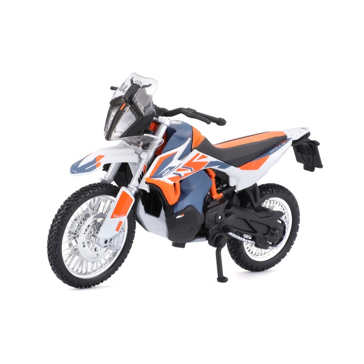 Модел на мотоциклет Bburago 1:18 KTM 790 Adventure R Rally Blue/Orange, BB51030-51084