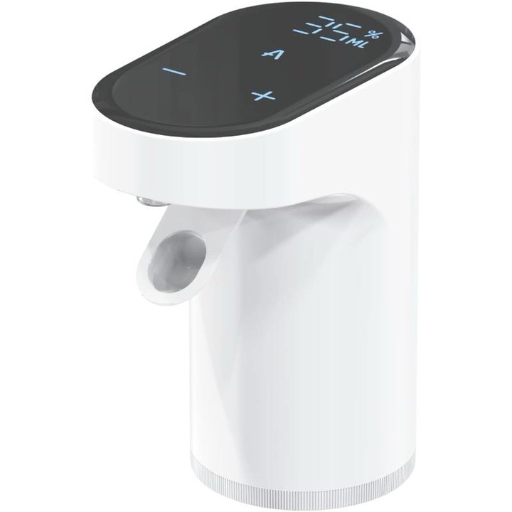 Intelligens dekanter borhoz és egyéb italokhoz, Automatikus adagoló funkció - Érintés, Pontos mérés, Beépített levegőztető, Hordozható, USB töltés, FEHÉR