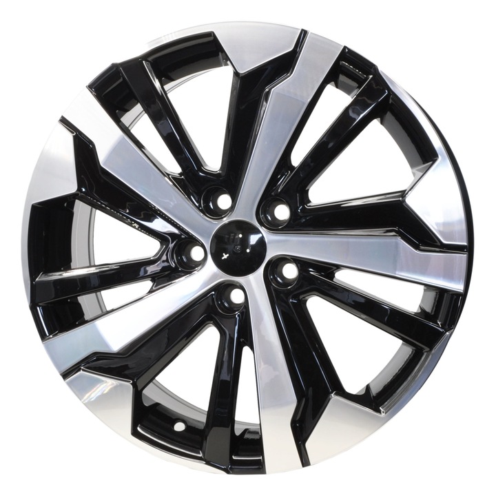 Set 4 jante aliaj PDW, 5837, 16x7 inch, 5x108, ET44, MB - lustruit, negru