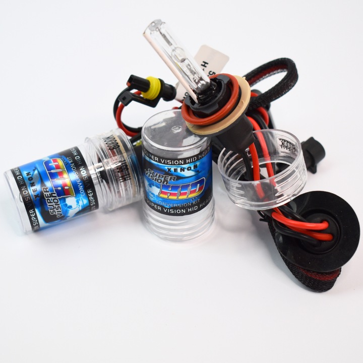 Set doua becuri Xenon HID Super Vision H11 55W 6000K CNlight, concepute pentru a oferi o lumina intensa si de lunga durata