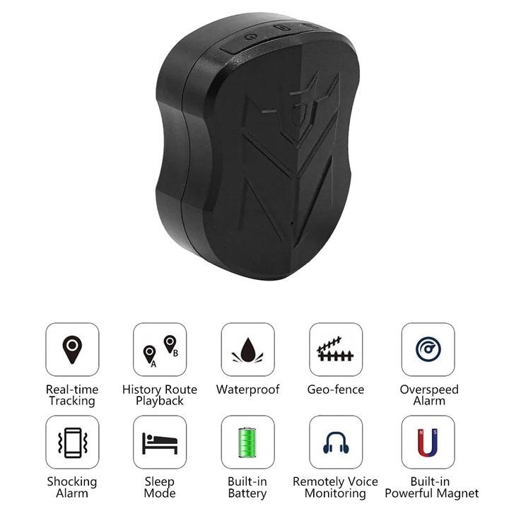 GPS Tracker Auto ST-915, GPS+ LBS, Localizare GPS, GSM, SIM, Baterie 10000mAh, IP65, cu Magnet