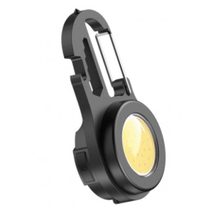 Kulcstartó Q D910 LED COB multifunkcionális zseblámpával