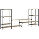 Comoda TV vidaXL, stejar sonoma, 206,5x28,5x95 cm, lemn compozit, 22.6 Kg
