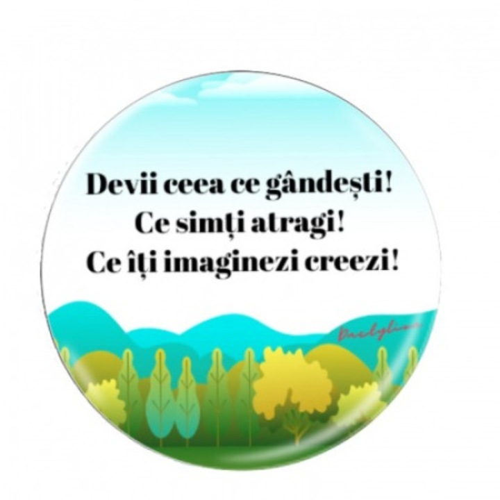 Insigna Dactylion cu mesaj motivational, Dactylion®