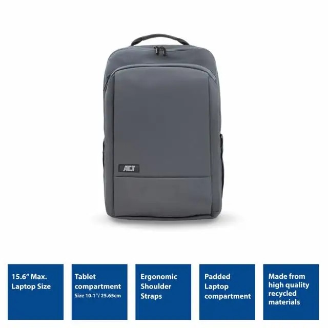 Rucsac laptop ACT AC8560, pana la 15.6", Gri