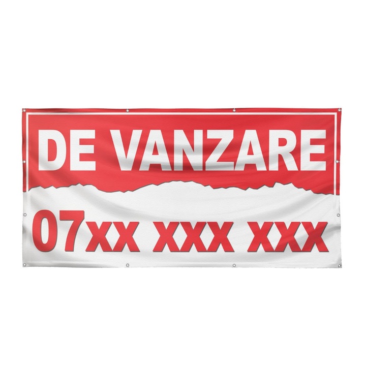 Banner "De Vanzare" 150x75 cm