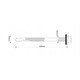 Set 100 Suruburi pentru panou sandwich 230 mm, filet pentru metal, RAL 8017, Etanco GTR12