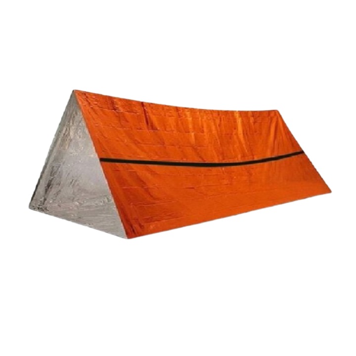 Sürgősségi hősátor, narancssárga, 157x245 cm, huzattal és síppal együtt, 1033