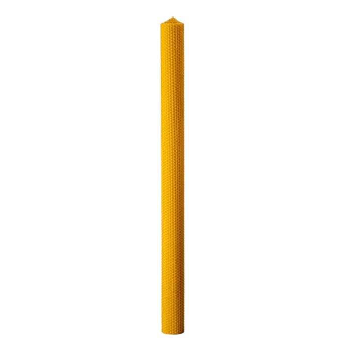 Lumanare din ceara naturala pentru Invierea Domnului H60 cm- D4 Cm