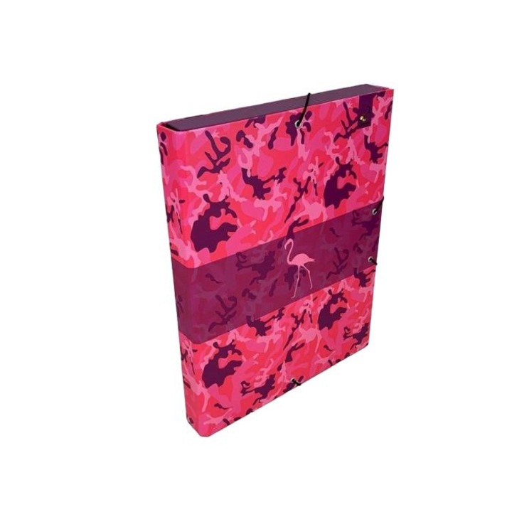 Dosar A4, EV-Corp, Camouflage, unisex, roz, 34mm, 247x316x38mm